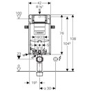 ELEMENT GEBERIT KOMBIFIX ZA STENSKI WC S PODOMETNIM SPLAKOVALNIKOM