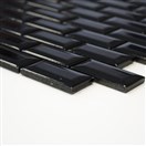 MOZAIK BRICK BOND DIAMON UNI BLACK 30X30