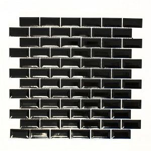 MOZAIK BRICK BOND DIAMON UNI BLACK 30X30