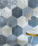 KERAMIČNA PLOŠČICA MATERIA PRIMA CLOUD WHITE ESAGONA 24X27,7