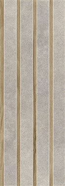 KERAMIČNA PLOŠČICA SENSE CHANNEL GREY RET 35X100