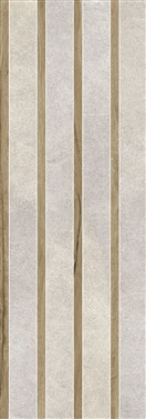 KERAMIČNA PLOŠČICA SENSE CHANNEL LIGHT GREY RET 35X100