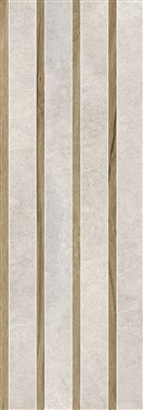 KERAMIČNA PLOŠČICA SENSE CHANNEL LIGHT GREY RET 35X100