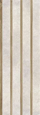 KERAMIČNA PLOŠČICA SENSE CHANNEL LIGHT GREY RET 35X100