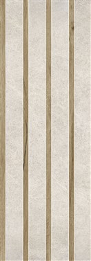 KERAMIČNA PLOŠČICA SENSE CHANNEL LIGHT GREY RET 35X100