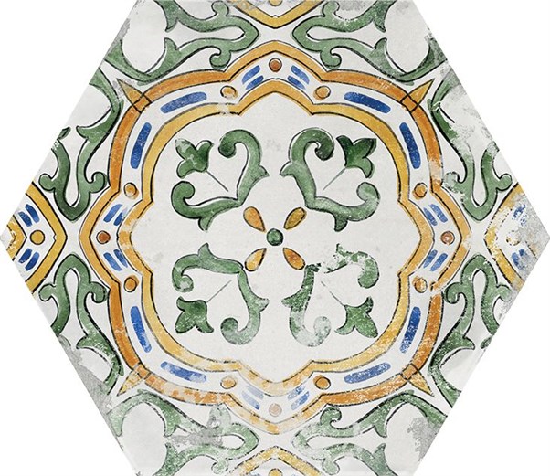 KERAMIČNA PLOŠČICA SMALL AMALFI BRIGHT 12,4X10,7 HEKSAGON