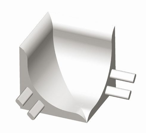 PVC NOTRANJI KOT BELI 23X23 (pakiranje-2 kom)