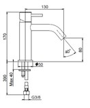 ELIO ARMATURA ZA UMIVALNIK INOX
