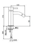 ELIO ARMATURA ZA BIDE INOX