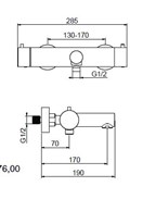 ELIO TERMOSTATSKA ARMATURA ZA KAD INOX