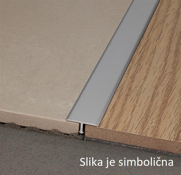 T PROFIL ZA TLA 99/T/14 ALU/KROM 2,7 M MAT