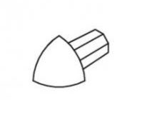 PROFIL KOTNI TE/6 PVC BEL