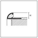 POLKROŽNI PROFIL RA/4,5 KROM MAT ALU 2,7 M