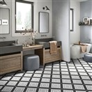 KERAMIČNA PLOŠČICA DECO GEO B B&W 20X20