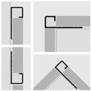 PROFIL PJQSAA/10 QUADRO ELOKS. ALU. MAT 2,7m