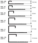 PROFIL PJQSAA/10 QUADRO ELOKS. ALU. MAT 2,7m