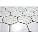 Hexagon CURIO Carrara weiß glänzend 32,5x28,1