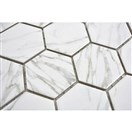 Hexagon CURIO Carrara weiß glänzend 32,5x28,1