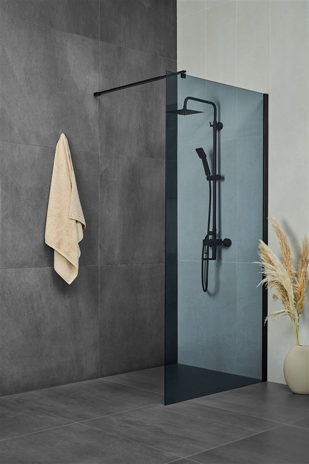 TUŠ STENA VETRO BLACK 120F NANO PREMAZ 120X200CM