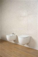 MONDO RIMLESS VISEČA WC ŠKOLJKA S POKROVOM