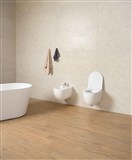 MONDO RIMLESS VISEČA WC ŠKOLJKA S POKROVOM